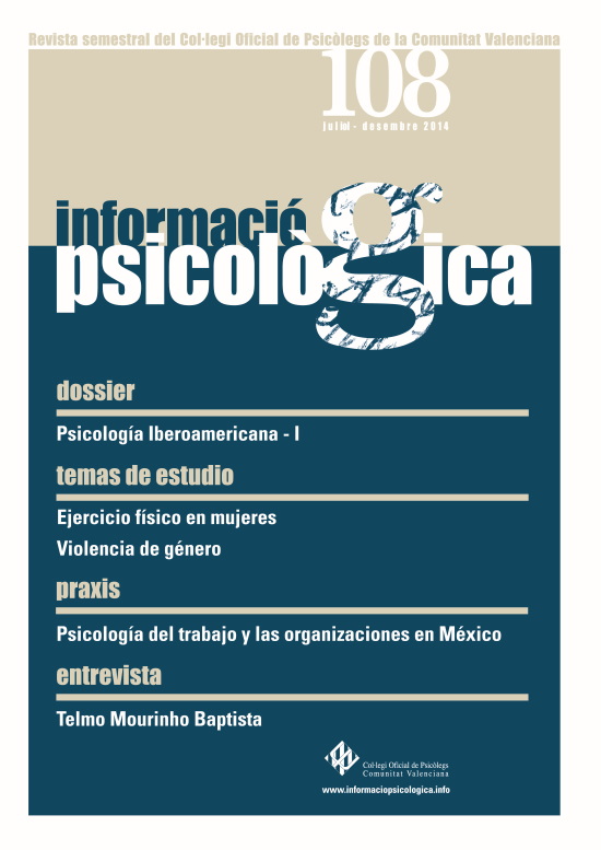 					Ver Núm. 108 (2014): Psicología Iberoamericana - I
				